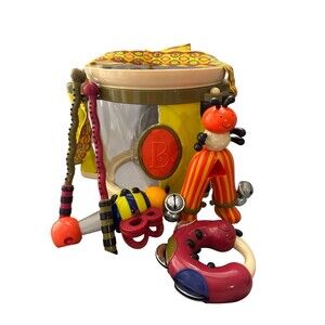 Battat Just B 2017 Drum Set Musical Instruments Kids Rattle Toy Family Fun